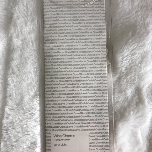 Create&Barrel Numeric 1-8 Silver Wine Charms Set of 8 New - Picture 3 of 3